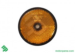 Catarifrangente rotondo arancio per rimorchio cresci carrello